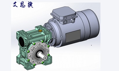 蝸輪減速機可以配剎車電機？看看這款SJMRV063+0.75kw剎車電機